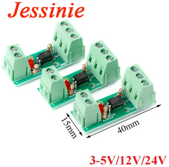 1 Channel Way Optocoupler Isolation Module PC817 EL817 3V-5V 12V 24V Photoelectric Isolator Rail Holder PLC Drive Motor Board