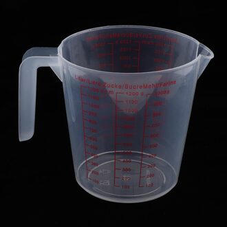 1 Cup Plastic Maatbeker Beker Meetinstrumenten Plastic Voor Keuken