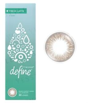 1 Day Define Fresh Lacreon Color Lens Fresh Latte 30 pcs P+0.00 (30 pcs)