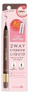 1 Day Tattoo 2 Way Eyebrow Liquid 03 Cocoa Brown