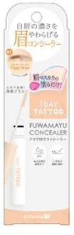 1 Day Tattoo Fuwamayu Eyebrow Concealer 01 Foggy Beige