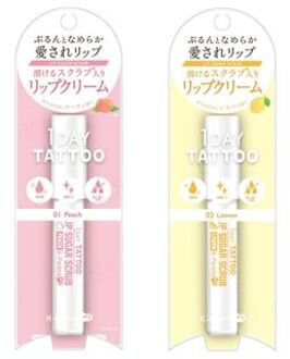 1 Day Tattoo Lip Sugar Scrub 02 Lemon