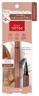 1 Day Tattoo Liquid Eyeliner 07 Scarlet Brown - Limited Edition