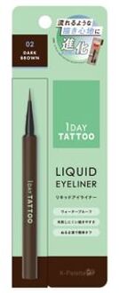 1 Day Tattoo Liquid Eyeliner A 02 Dark Brown