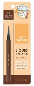 1 Day Tattoo Liquid Eyeliner A 04 Marron Brownie