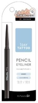 1 Day Tattoo Pencil Eyeliner 01 Silk Black
