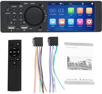 1 Din Auto Radio Stereo Autoradio Auto Radio USB Bluetooth Handsfree Multimedia MP5 Speler Reverse Afbeelding USB Auto Afstandsbediening zoals getoond E