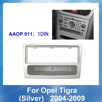 1 Din Auto Stereo Radio Voor Opel Tigra Zilver 2004 Fascia Panel Plate Frame Auto Inbouwen Dvd Cd speler Frame Audio Frame