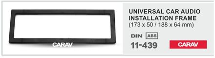 1 Din Radio Fascia voor Universele frame voor 1-DIN installatie DVD Stereo Panel Dash Mount CARAV 11- 439