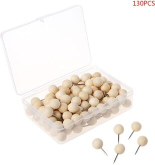 1 Doos Houten Punaise Board Pins Pushpins Tekening Foto Muur Studs Nail Kantoor Schoolbenodigdheden