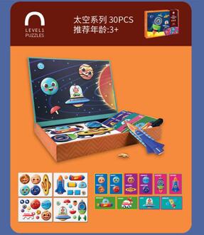 1 Doos Kinderen Magnetische Puzzel Multifunctionele Vroege Onderwijs Intellectuele Ontwikkeling Verlichting Speelgoed 02