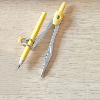 1 Doos Math Geometry Metalen Kompassen Met Potlood Cartoon Liefde Koppels Patroon School Tekenmaterialen Briefpapier Voor Studenten