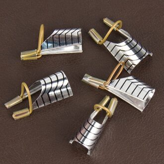 1 dozen/5 stks herbruikbare aluminium Nail Form voor DIY uv gel nagellak & Nail art Decoraties professionele nagels accessoires