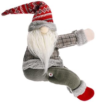 1 Faceless Pop Ornamenten Vrolijk Kerstfeest Decoraties Voor Huis Kerstman Pop Gordijn Gesp Venster Party Decor B