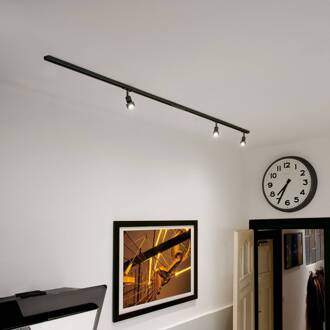 1-Fase Spanningsrail Set 3 x PURI zwart