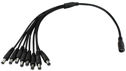 1 Female Naar 2 4 8 Man DC Power Splitter Plug Kabel Voor CCTV Security Camera Power Supply Adapter R20 1 in 2