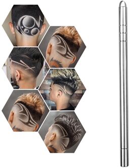 1 Haar Graveren Pen + 10 Haartrimmers Diy Kapsel Professionele Gegraveerde Rvs Pen Kapper Kappers Schaar 1 Engraving Pen