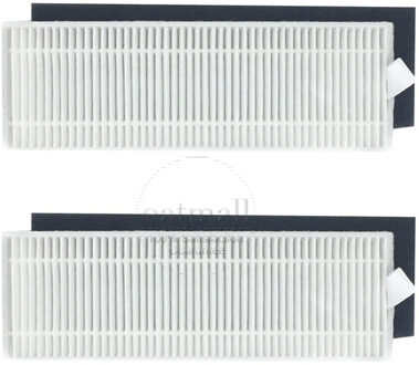 1 Hepa Filter + 1 Mop Doek Vod + 2 Zijborstels Voor XIAOMI MIJIA G1 MJSTG1 Mi Robot Vacuüm-Mop Essentiële Xaomi Xiomi Accessoire Donker Kaki