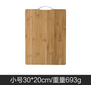 1 Houten Snijplank Bamboe Kan Hangen Dikke Natuurlijke Snijplank Keuken Koken Snijden Pizza Board 30x20cm