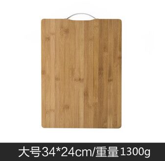 1 Houten Snijplank Bamboe Kan Hangen Dikke Natuurlijke Snijplank Keuken Koken Snijden Pizza Board 34x24cm
