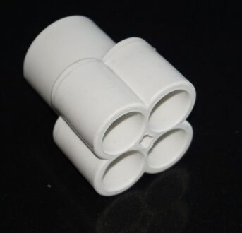1 "(ID 32mm) PVC Spruitstuk (4x) 1/2" (ID 20mm) S Poorten Spa vervangen voor Waterweg en anderen