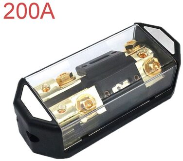 1 In 2 Manieren Out Auto Audio Power Verzekering Zetel Zekeringkast Met 100A 150A 200A 300A Vork Bout Zekeringen houder Fusibles Auto lucht blauw