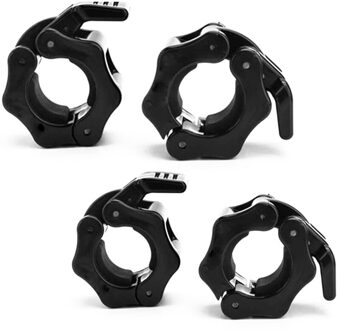 1-Inch Barbell Kraag Halter Kragen Quick Release Barbell Vergrendeling Kraag Klemmen Voor Gewichtheffen Training 4 Pack