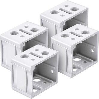 1 Inch Blind Beugels Wit Profiel Doos Montagebeugel Jaloezieën Bovenbak Beugel