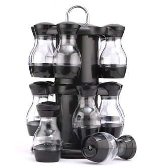 1 laag/2 Lagen 360 Roterende Kruidkruik Rack Keuken Aanrecht Display Organizer Fles Houder Stand Plank Potten 16stk