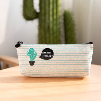 1 Leuke Etui School Etui Grote Cactus Canvas Potlood Gevallen Meisjes Pencilcase School Briefpapier Pensil Case Pen Box
