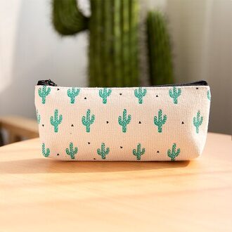 1 Leuke Etui School Etui Grote Cactus Canvas Potlood Gevallen Meisjes Pencilcase School Briefpapier Pensil Case Pen Box