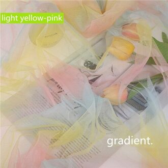 1 M Gradiënt Regenboog Tule Afrikaanse Stof Diy Baby Shower Tutu Rok Tafelkleed Stoel Sash Wedding Party Home Decorations doek 5