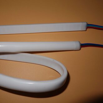 1 m lange DC5V WS2812B 144 pixels/m adresseerbare led neon pixel licht, RGB full kleur; waterdicht in melkachtige buis; IP66