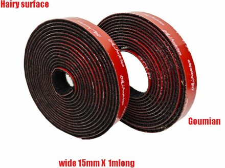 1/M Mair F Sterke Zelfklevende Klittenbandsluiting Tape Nylon Sticker Velcrotape Lijm Auto Interieur kan Gebruikt Worden Voor Diy 1 15mm x 1m