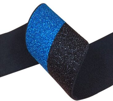 1 Meter 40mm Kleur Gestreepte Ui Zijde Jacquard Elastische Bands Polyester Hoge Elastische Kant Lint DIY Sweing Kleding Accessoires blauw zwart