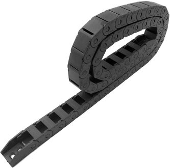1 Meter JFLO 10x15mm Semi Gesloten Non Opening Plastic Drag Chain Cable Slepen Keten Wire Carrier Met gewrichten Voor Cnc-bewerkingsmachines