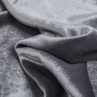 1 Meter Moderne Zilver Grijs Effen Kleur Korte Pluizige Real Natuurlijke Zijde Fluwelen Naaien Jurk Kleding Stof