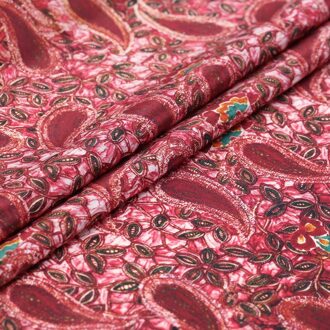 1 Meter Paisley Crêpe De Chine Zomer Shirt Jurk Kleding Handgemaakte Diy Stof Zijde