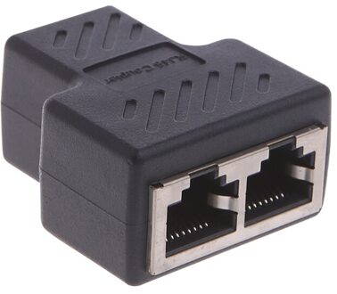 1 Naar 2 Manieren Lan Ethernet Netwerk Kabel RJ45 Vrouwelijke Splitter Connector Adapter Voor Laptop Docking Stations
