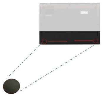 1 Notebook Rubber Foot (Type-B) for Lenovo Think X1 Carbon 3rd & etc. (2013-2015) - small