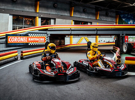 1 of 2 heats karten bij Coronel Kartracing