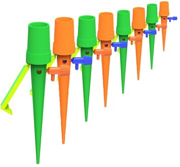 1 of 5 Pcs Upgrade Automatische Self Watering Apparaat Outdoor Tuin Bloem Kamerplant Plant Sproeisysteem Apparaat 5stk geel