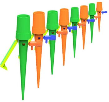 1 of 5 Pcs Upgrade Automatische Self Watering Apparaat Outdoor Tuin Bloem Kamerplant Plant Sproeisysteem Apparaat 5stk groen