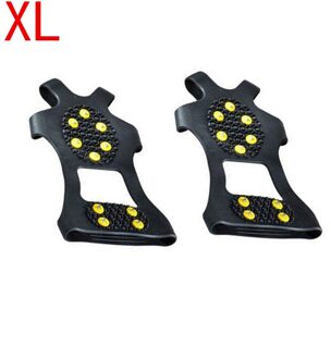 1 Paar 10 Studs Anti-Slip Sneeuw Ijs Klimmen Schoen Spikes Ice Grips Cleats Ijskrappen Winter Klimmen Anti-slip Schoenen Dekken 40 # XL