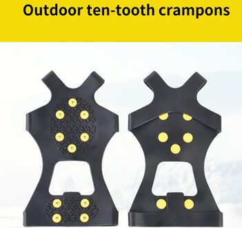 1 Paar 10 Studs Antislip Ijs Gripper Spike Anti-Slip Klimmen Stijgijzers Winter Outdoor Schoen Skid Ice Grips spikes Cleats Overschoenen
