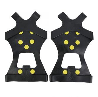 1 Paar 10 Studs Sneeuw Spike Grips Anti-Slip Sneeuw Ijs Klimmen Schoen Spikes Grips Crampons Cleats Overschoenen S M L Xl
