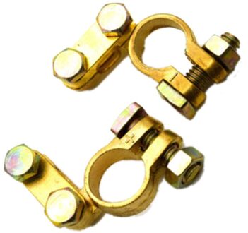 1 Paar 12V 24V Automotive Auto Top Post Batterij 3 Manier Terminals Draad Kabel Klem Terminal Connectors Auto accessoires messing