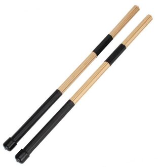 1 paar 15.7 "40 cm Jazz Drum Borstels Drum Stokken Bamboe Zwart