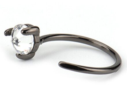 1 Paar 2 Kleuren Dia 8 Mm Vrouwen Crystal Strass Oorbellen Charms Party Mode-sieraden BW