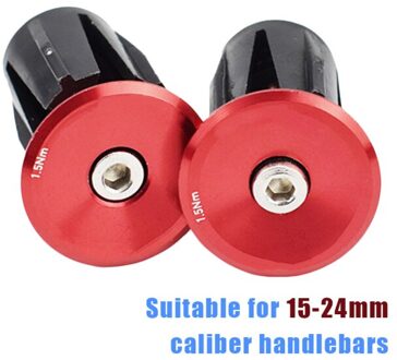 1 Paar 2 Paar Fiets Grips Handle Bar Ends Cap Bmx Mtb Stuur Stekkers Fietsstuur Weg Mountainbike Fiets accessoires Rood